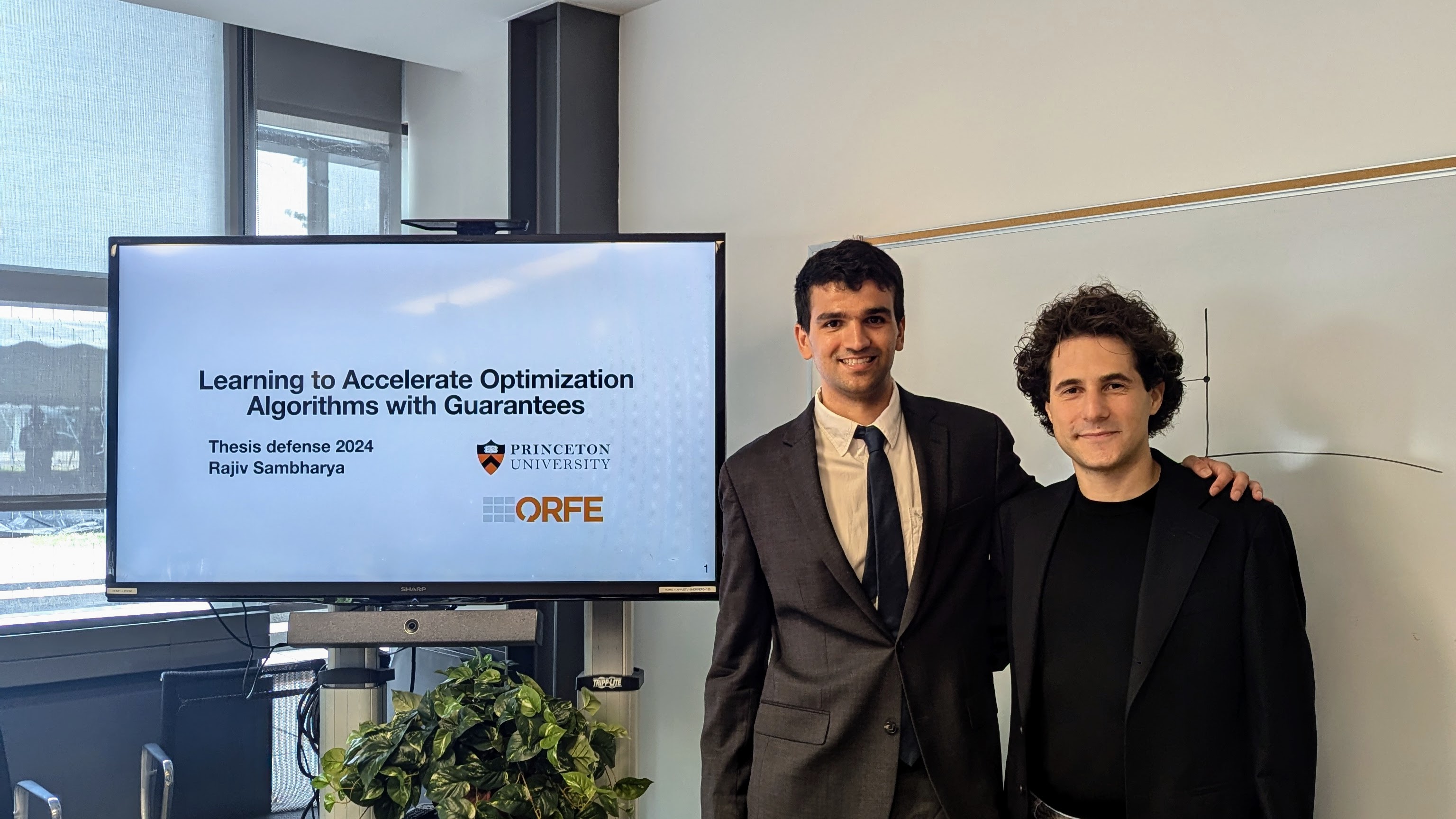 Rajiv Sambharya at his PhD defense