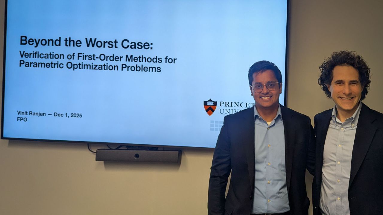 Vinit Ranjan at his PhD defense