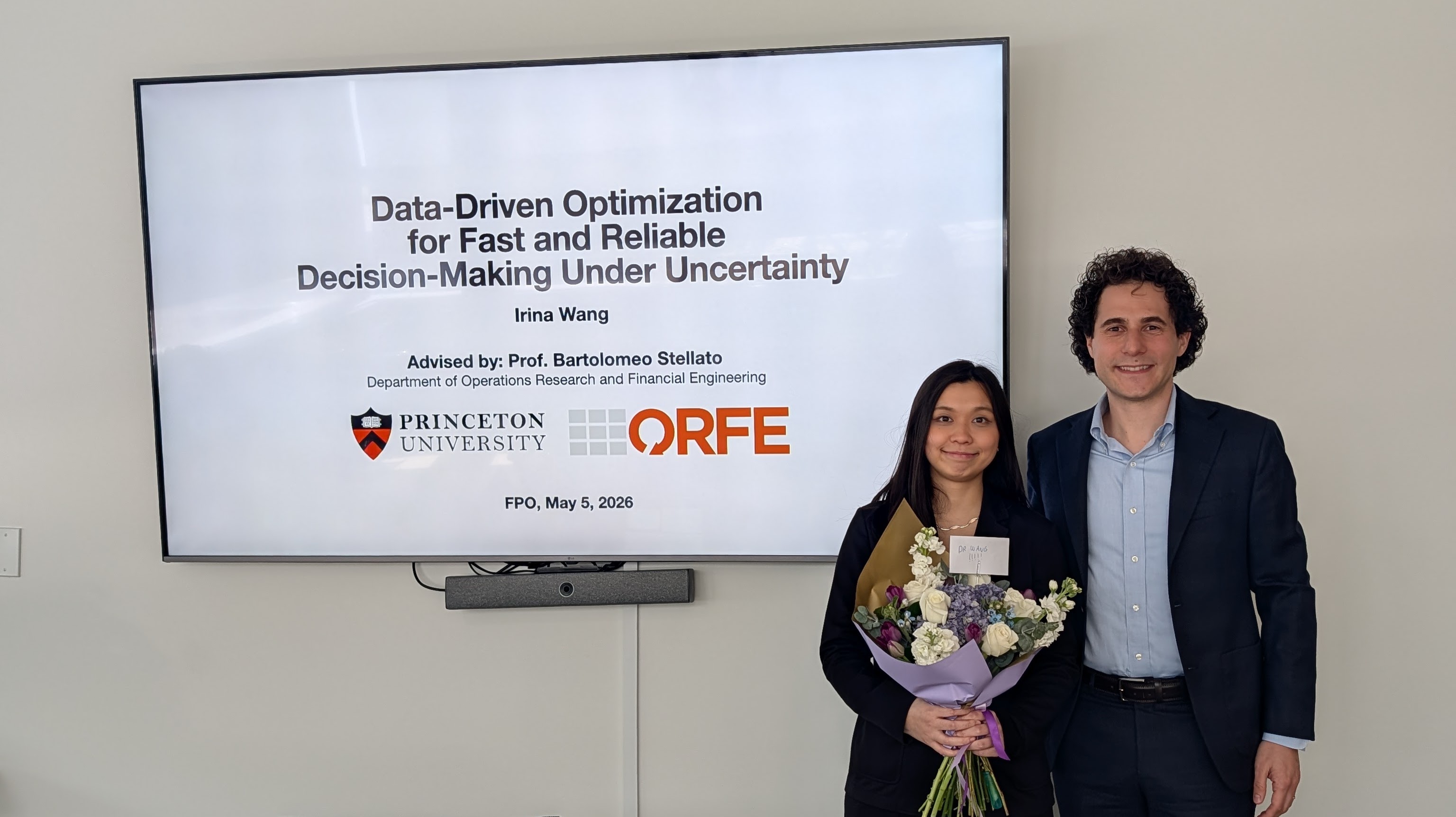 Irina Wang at her PhD defense